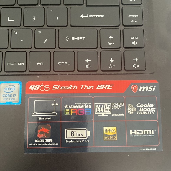 MSI gs65 stealth thin 8re - Picture 2 of 3